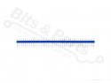 Headerpins male 40 pins metaal recht blauw
